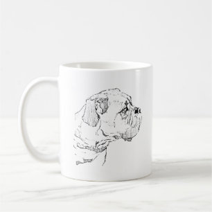 Caneca de Cachorro Boxer – Caneca de Café com Dese