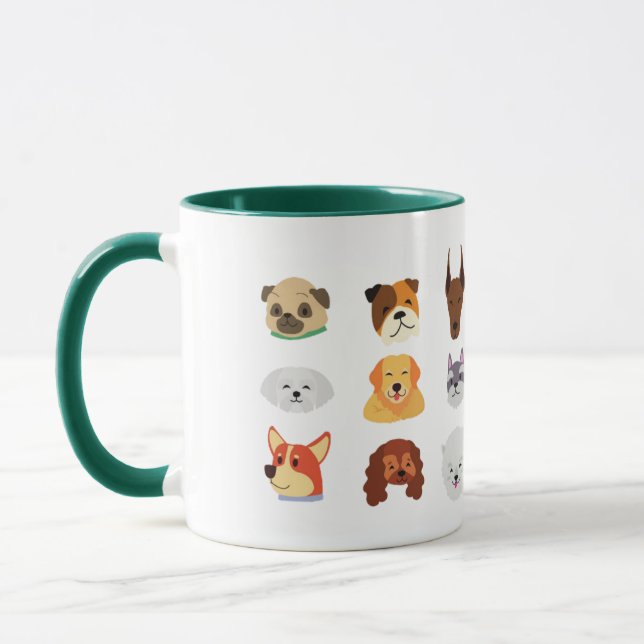 Caneca de Cachorros Fofos (Esquerda)
