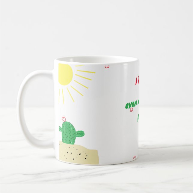caneca de cacto love (Esquerda)