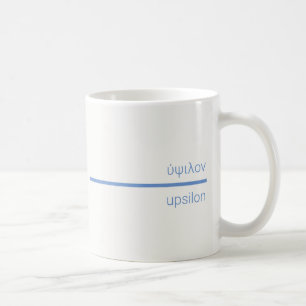 Caneca De Café Υ - τ durante o período - Letra grega Upsilon
