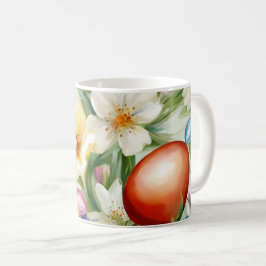 Caneca De Café С terrível Campo Floral Primavera. Pintura