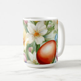 Caneca De Café С terrível Campo Floral Primavera. Pintura