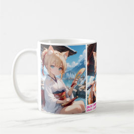 CANECA DE CAFÉ かわいい猫耳娘のカップ