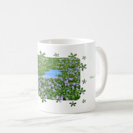 CANECA DE CAFÉ ホテイアオイ(花) コーヒーマグカップ