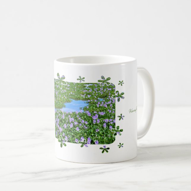 CANECA DE CAFÉ ホテイアオイ（花） コーヒーマグカップ (Frente Esquerda)