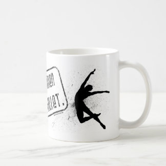 CANECA DE CAFÉ 本物の男はバレエをやる マグカップ