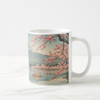 Caneca De Café 桜と富士山 Sakura and Mt.Fuji Japan