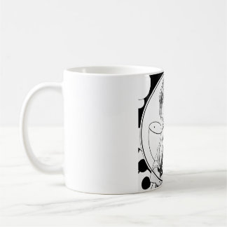 CANECA DE CAFÉ 水彩画風_ヘッドホン女子2