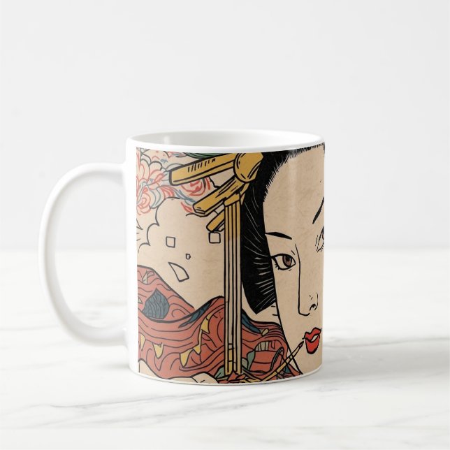 CANECA DE CAFÉ 美人画・アバンギャルド江戸絵巻 (Esquerda)