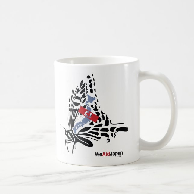 Caneca De Café 蝶と鯉 de Butterfly&Koi (Direita)