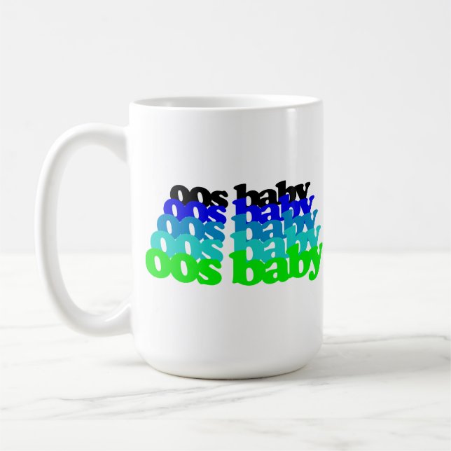 Caneca De Café 00s BABY 2000s birthday aughts noughties gen Z (Esquerda)