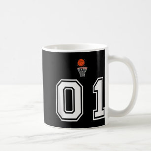 Caneca De Café 01 Número de Estilo de Basquete Vintage White Tank
