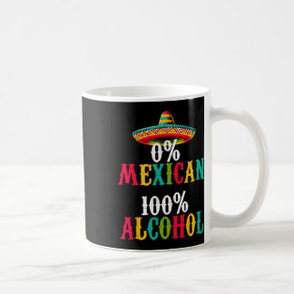 Caneca De Café 0% de Tequila Sombrero Mexicana Cinco De