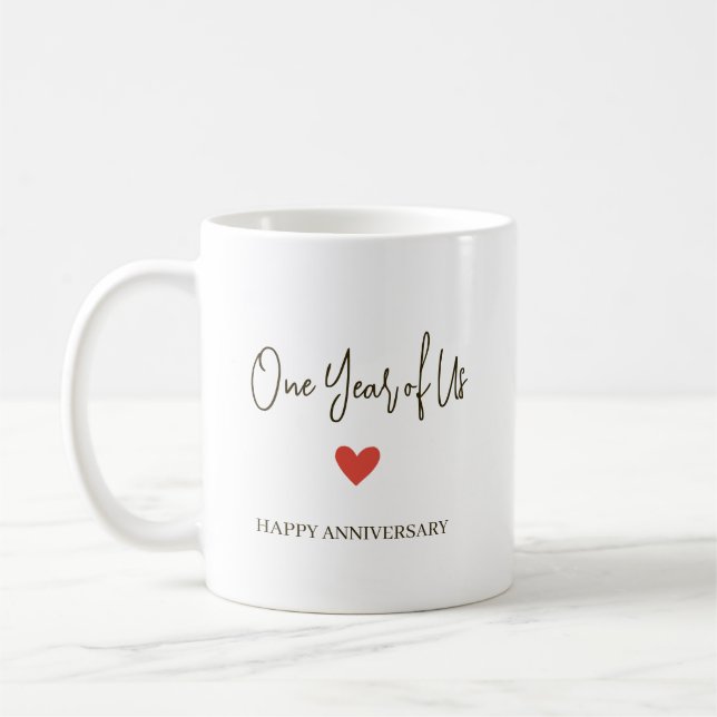 Caneca De Café 1º Aniversário – Um Ano de Nós (Esquerda)