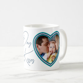 Caneca De Café 1º Dia dos Pais, Amor & Beijos