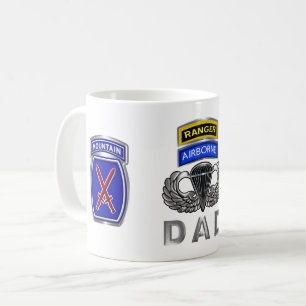 Caneca De Café 10ª Divisão de Montanha Ranger Aerotransportado Pa
