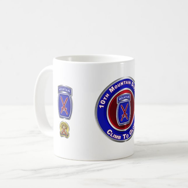 Caneca De Café 10ª Divisão de Montanha “Subir à Glória” (Frente Esquerda)