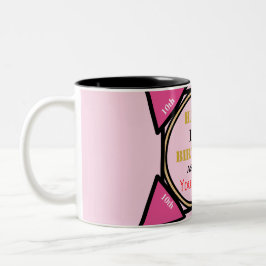 Caneca De Café 10ª garota rosa Dourada