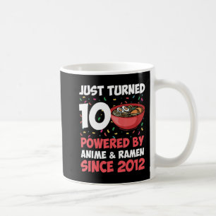 Caneca De Café 10º aniversário Anime Kawaii Ramen de 10 anos