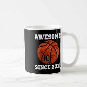 Caneca De Café 10º Aniversário Bysketbyll Lover Gift 10 Anos V