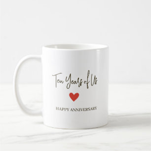 Caneca De Café 10º Aniversário – Dez Anos de Nós