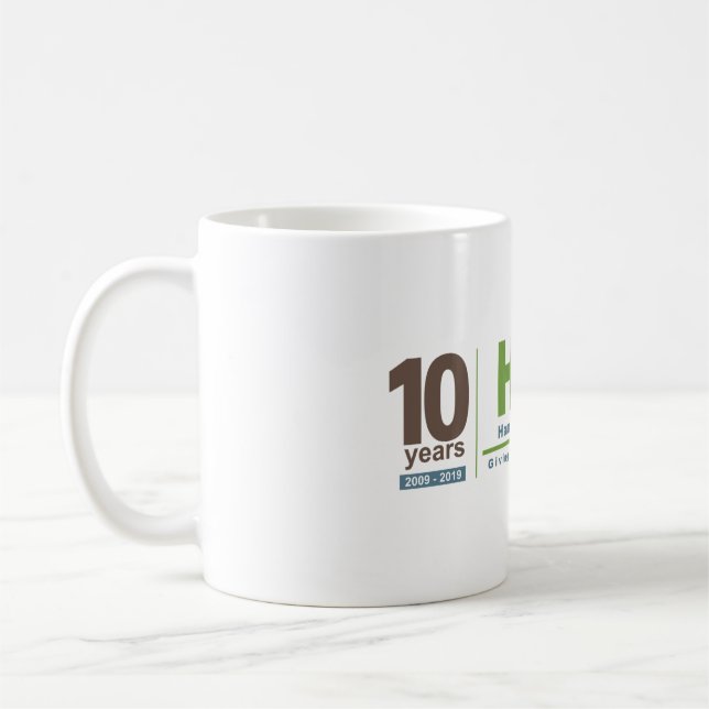 Caneca De Café 10º aniversário Mug (Esquerda)