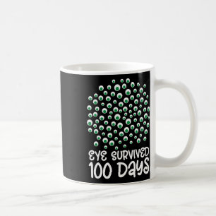 Caneca De Café 100º Dia De Colégio Monstro Googly Eye Sobreviveu