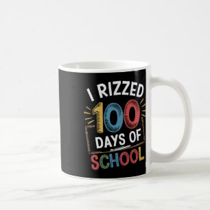 Caneca De Café 100º Dia de Professora Estudante Eu Rizzei 100 Dia