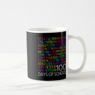 Caneca De Café 100º Dia de Professores Crianças 100 Dias de Matem