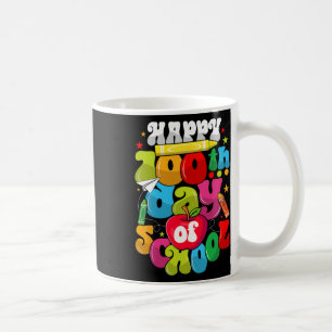 Caneca De Café 100º Dia de Professores Estudantes Feliz 100 Dia