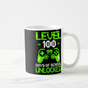Caneca De Café 100º Dia De Videos games De Camisas De Escola