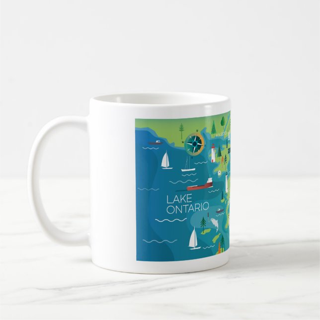 Caneca De Café 1000 Ilhas 11oz ou 15oz Mug (Esquerda)