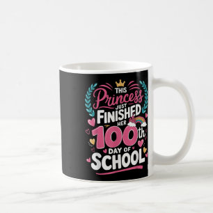 Caneca De Café 100.º Dia da Princesa Escola Meninas 100 Dias O