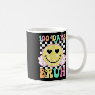 Caneca De Café 100.º Dia de Ensino - Sorriso De Groovy 100 Dias B