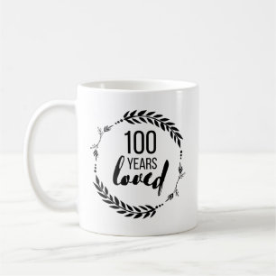Caneca De Café 100 Anos Adorados Desde 1921, 100 Presentes de Ani