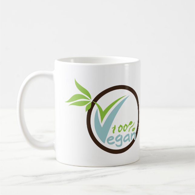 Caneca De Café 100% de Lâmpadas de Vegan (Esquerda)