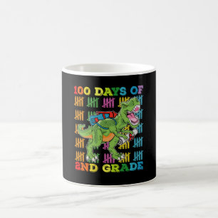 Caneca De Café 100 Dias Da Escola De Dinossauros T Rex Da 2ª Séri