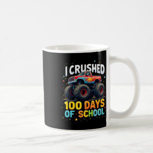 Caneca De Café 100 Dias De Caminhão De Monstro Escolar 100.º Dia