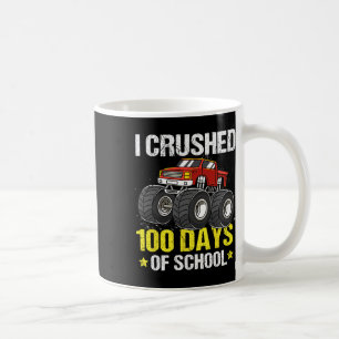 Caneca De Café 100 Dias De Caminhão De Monstro Escolar Para Menin