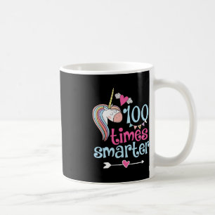 Caneca De Café 100 Dias De Camisa Escolar 100 Vezes Mais Intelige