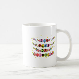 Caneca De Café 100 Dias De Colégio Bracelete 100 Dias De Meninas
