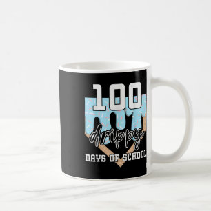 Caneca De Café 100 Dias De Disquete Do Sorvete 100º De Baseball E