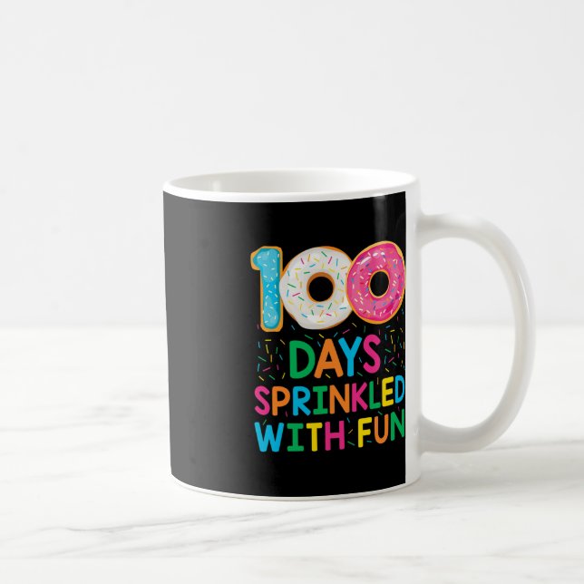 Caneca De Café 100 dias de diversão salpicados com o professor de (Direita)
