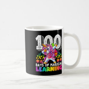 Caneca De Café 100 dias de dom de unicórnio mágico aprendendo a a