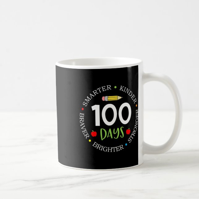 Caneca De Café 100 Dias De Equipes De Professores Escolares Minde (Direita)