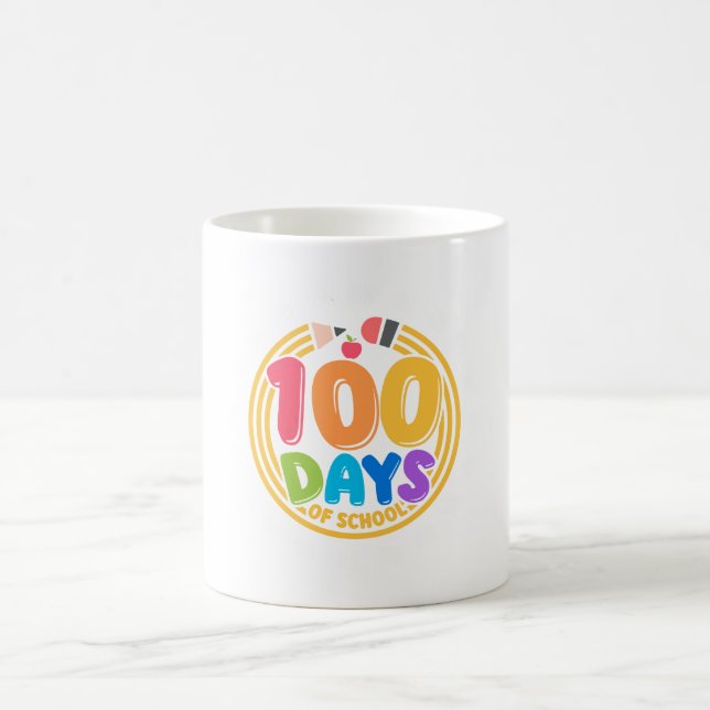 Caneca De Café 100 dias de escola (Centro)