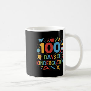 Caneca De Café 100 Dias De Escola De Jardim De Infância 100 Dias
