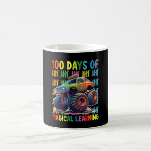 Caneca De Café 100 Dias De Escola De Monstros De Aprendizagem Mág