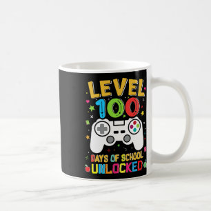Caneca De Café 100 Dias De Escola Desbloqueou O Jogador 100º Dia 