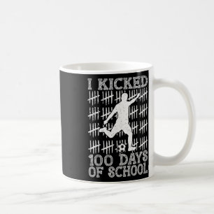 Caneca De Café 100 Dias De Escola Eu Chutei Futebol 100º Dia De E